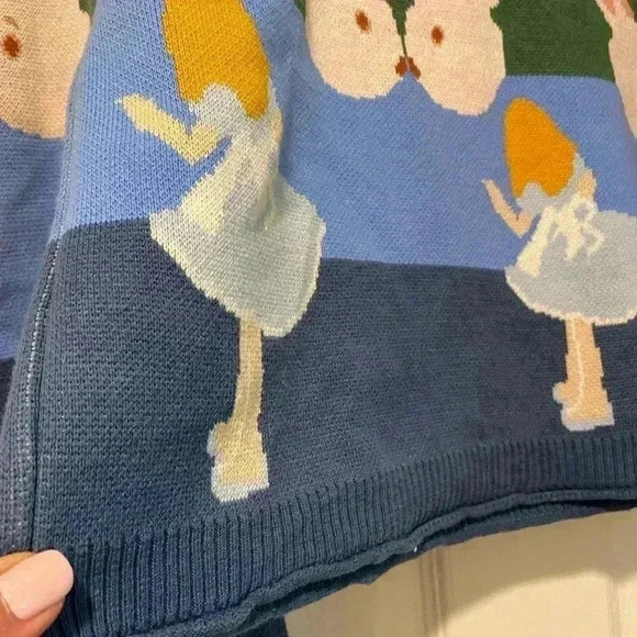 Alice in Wonderland Knitted Sweater,‎ one size - Picture 9 of 15